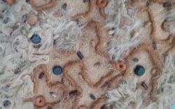 Broderie d'art en corde naturelle Broderie au crochet indien avec corde en fibre naturelle